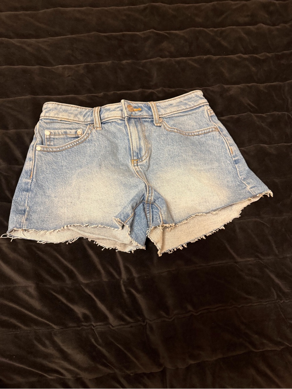 PINK Victoria's Secret Light Blue Denim Cutoff Shorts